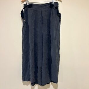 Anthropologie Wide Leg Harem Pants in Charcoal Gray - Size Medium